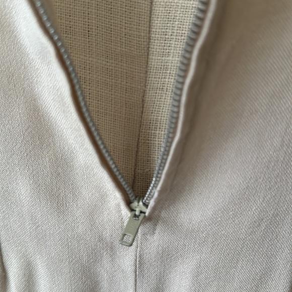 Vintage beige wiggle dress with pockets size 6 - Picture 11 of 14